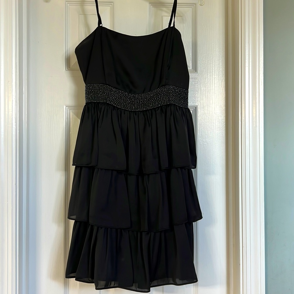 Fun black mini party dress